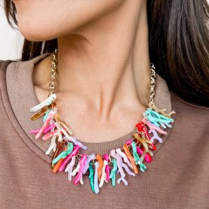 Treasure Jewels Coral Crush Necklace